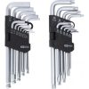 KS Tools Hatszögkulcs és TORX készlet, krómozott 1,27-10 mm/TX10-50  22 részes Méretek: 1,27-1,5-2-2,5-3-3,5-4-4,5-5-6-7-8-10 TX10-15-20-25-27-30-40-45-50