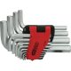 KS Tools Hatszögkulcs készlet rövid, krómozott 1,5-19 mm 14 részes összecsukható tartó Méretek:1,5-2-2,5-3-4-5-6-7-8-10-12-14-17-19