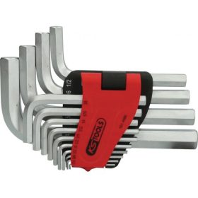   KS Tools Hatszögkulcs készlet rövid, krómozott AF 1/16"-3/4" 14 részes összecsukható tartó Méretek: 1/16-5/64-3/32-3/16-7/32-1/4-5/16-3/8-1/2 9/16-5/8-3/4