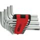 KS Tools Hatszögkulcs készlet rövid, krómozott AF 1/16"-3/4" 14 részes összecsukható tartó Méretek: 1/16-5/64-3/32-3/16-7/32-1/4-5/16-3/8-1/2 9/16-5/8-3/4