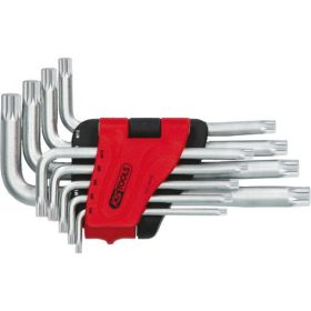   KS Tools Sokszögkulcs készlet, XZN, rövid M 5-18, 9 részes