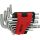 KS Tools TORX BO kulcs készlet, rövid, krómozott TX 8-50 BO  10 részes összecsukható tartó Méretek:TB8-10-15-20-25-27-30-40-45-50