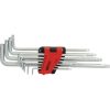 KS Tools TORX kulcs készlet, extra hosszú, krómozott TX 8-50  10 részes összecsukható tartó Méretek: TX8-10-15-20-25-27-30-40-45-50
