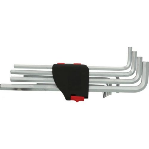 KS Tools Hatszögkulcs készlet extra hosszú, krómozott 1,5-10 mm 10 részes, összecsukható tartó Méretek:1,5-2-2,5-3-4-5-6-7-8-10