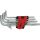 KS Tools Hatszögkulcs készlet hosszú, krómozott AF 1/16"-3/8" 10 részes, összecsukható tartó Méretek:1/16-5/64-3/32-1/8-5/32-3/16-7/32-1/4-5/16 3/8
