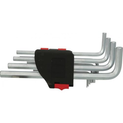 KS Tools Hatszögkulcs készlet hosszú, krómozott AF 1/16"-3/8" 10 részes, összecsukható tartó Méretek:1/16-5/64-3/32-1/8-5/32-3/16-7/32-1/4-5/16 3/8