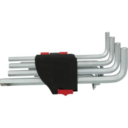 KS Tools Hatszögkulcs készlet hosszú, krómozott 1,5-10 mm 10 részes, összecsukható tartó Méretek:1,5-2-2,5-3-4-5-6-7-8-10