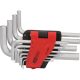 KS Tools Hatszögkulcs készlet rövid, krómozott 1,5-10 mm 10 részes, összecsukható tartó Méretek:1,5-2-2,5-3-4-5-6-7-8-10
