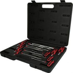   KS Tools Hatszögkulcs készlet T-nyelű, 2 végu, gömbvégű 2,0-12 mm  9 részes, Műanyag koffer Méretek:2-2,5-3-4-5-6-8-10-12