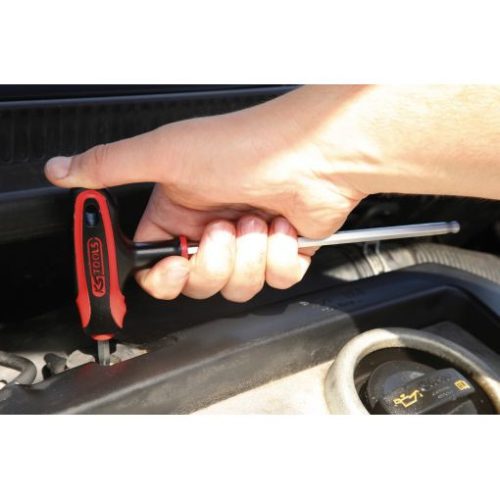 KS Tools Hatszögkulcs készlet T-nyelű, 2 végu, gömbvégű 2,0-10 mm  8 részes Méretek:2-2,5-3-4-5-6-8-10