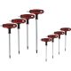 KS Tools TORX BO kulcs készlet, T-nyelű, 2 végu TX 9-40  8 részes Méretek:TX9-10-15-20-25-27-30-40