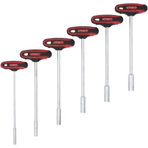 KS Tools Nyeles dugókulcs készlet, T-nyél ( fali tartó ) 6-14 mm  6 részes