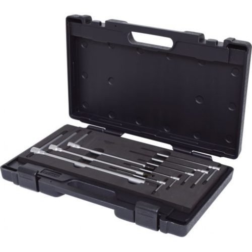 KS Tools Hatszögkulcs készlet T-nyelű, 3 végu (műa. koffer) 2,0-10 mm  8 részes Méretek:2-2,5-3-4-5-6-8-10