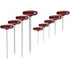 KS Tools TORX kulcs készlet, T-nyelű, fali tartóval TX10-50  9 részes Méretek:TX10-15-20-25-27-30-40-45-50