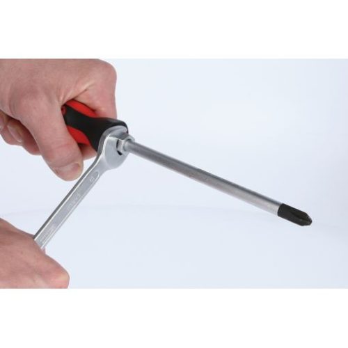 KS Tools Csavarhúzó készlet, lapos+PH+PZ+TX+BIT, kétk.nyél 39 részes 7FL+5PH+4PZ+TXBit, Műanyag dobozban ERGOTORQUEplus