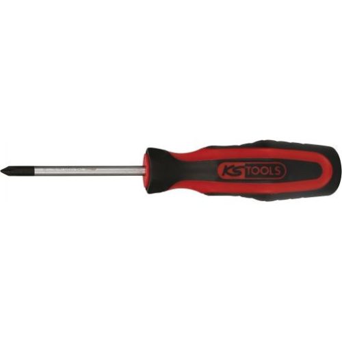 KS Tools Csavarhúzó kereszthornyos, PH, kétk.nyél PH 1 x  75