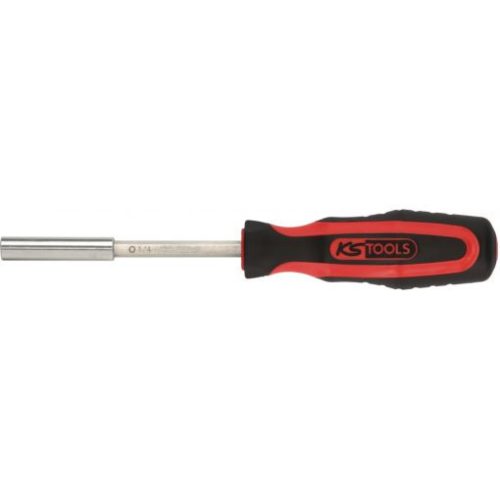 KS Tools Bit tartó, 1/4", csavarhúzó nyél, mágneses 205 mm-1/4"