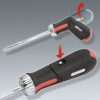 KS Tools Bit készlet, 1/4", csavarhúzó nyélben, racsnis 6 részes 2PZ+2FL+2PH