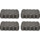 KS Tools Univerzális gumialátét készlet emelőpadhoz 4 részes, 155x125x35 mm