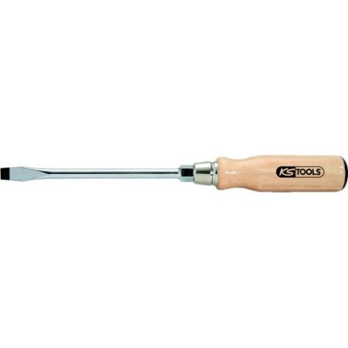 KS Tools Csavarhúzó lapos, fanyelű, üthető 75x 3,5x 0,6
