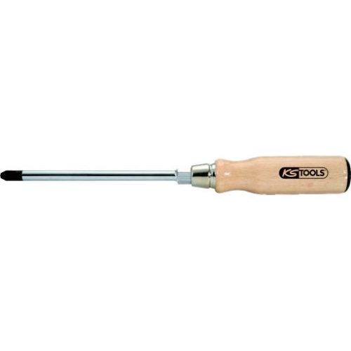 KS Tools Csavarhúzó kereszthornyos, PH, fanyelű, üthető PH 3 x 150