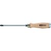 KS Tools Csavarhúzó kereszthornyos, PZ, fanyelű, üthető PZ 1 x  80, fém kupak