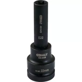 KS Tools Dugókulcs 1" TORX-E gépi hosszú E18 L=145
