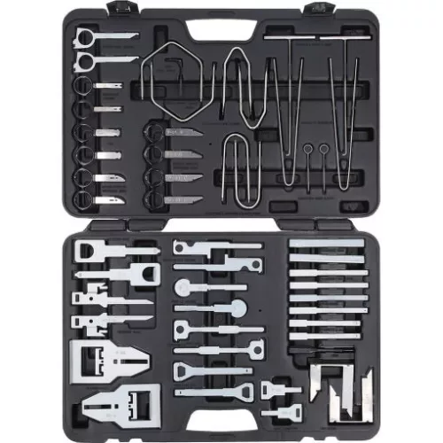 KS Tools Autórádió be- és kiszerelő készlet 52 részes, Műanyag dobozban