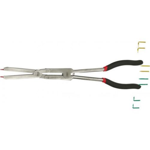 KS Tools Seegergyűrű fogó KE-H, dupla áttételes 345 mm, 8- 25 mm/1-1,3-1,8 mm, 5 pár heggyel