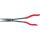 KS Tools Félkerekcsőrű fogó, extra hosszú, PVC nyél 270 mm
