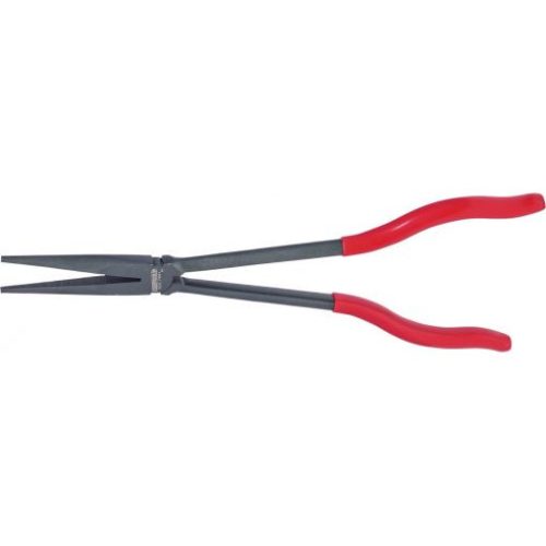 KS Tools Félkerekcsőrű fogó, extra hosszú, PVC nyél 270 mm