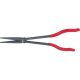 KS Tools Félkerekcsőrű fogó, extra hosszú, PVC nyél 270 mm