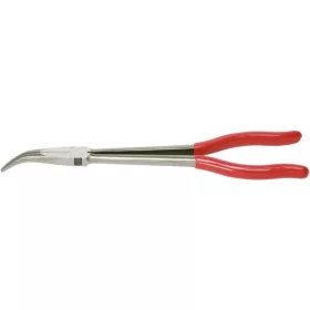   KS Tools Félkerekcsőrű fogó, extra hosszú, PVC nyél 270 mm, 45°-os