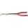KS Tools Félkerekcsőrű fogó, extra hosszú, PVC nyél 270 mm, 45°-os
