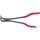 KS Tools Félkerekcsőrű fogó, extra hosszú, PVC nyél 270 mm, 90°-os