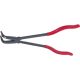 KS Tools Félkerekcsőrű fogó, extra hosszú, PVC nyél 270 mm, 90°-os