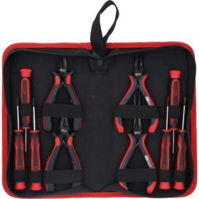  KS Tools Elektronikai fogó és csavarhúzó klt. 10 részes, 4db fogó+6db csavarhúzó