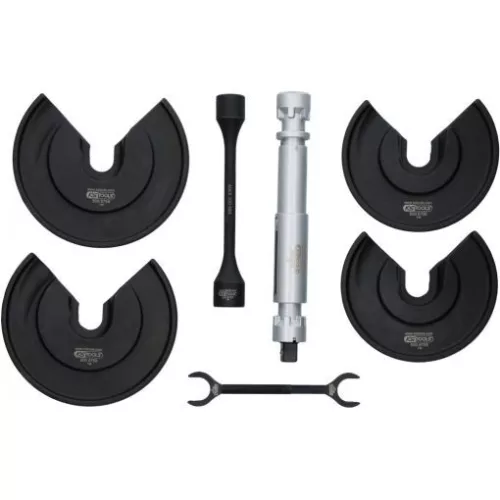 KS Tools Univerzális teleszkópos rugófeszítő készlet 9 részes, belső spirálrugókhoz