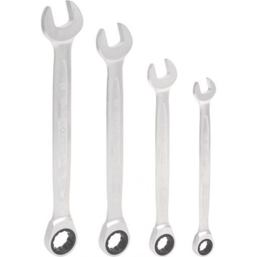 KS Tools Csillag-villáskulcs racsnis készlet ( műa. doboz ) 10-19 mm  4 részes, 10-13-17-19mm