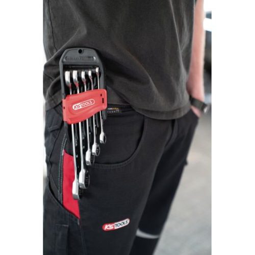 KS Tools Csillag-villáskulcs racsnis készlet ( műanyag kofferben ) 8-19 mm  5 Részes