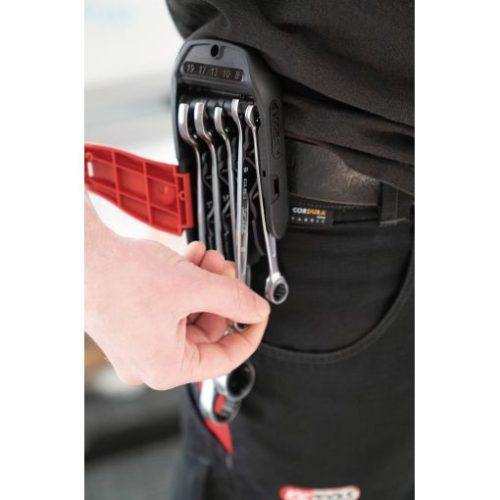 KS Tools Csillag-villáskulcs racsnis készlet ( műanyag kofferben ) 8-19 mm  5 Részes