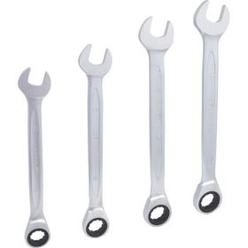   KS Tools Csillag-villáskulcs racsnis készlet ( műa. doboz ) 24-32 mm  4 részes