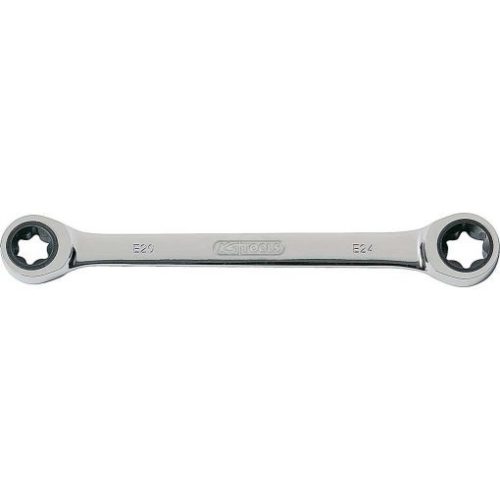 KS Tools Csillagkulcs egyenes, racsnis, TORX-E E 6x E 8