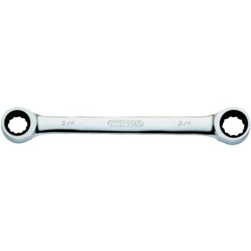 KS Tools Csillagkulcs racsnis egyenes, collos AF 7/16"x1/2", Z=72, 5°-os