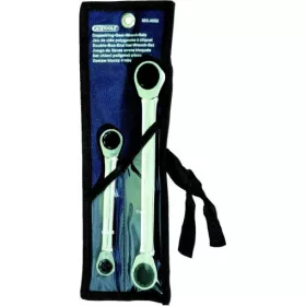   KS Tools Csillagkulcs készlet, racsnis, egyenes ( rollni ) 10x13-17x19  2 Részes