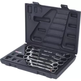   KS Tools Csillagkulcs készlet, racsnis, egyenes ( doboz ) 8-19 mm  6 részes, Z=72, 5°-os