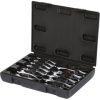 KS Tools Csillag-villáskulcs racsnis készlet ( koffer ) 8-19 mm 12 részes, irányváltós, MINI