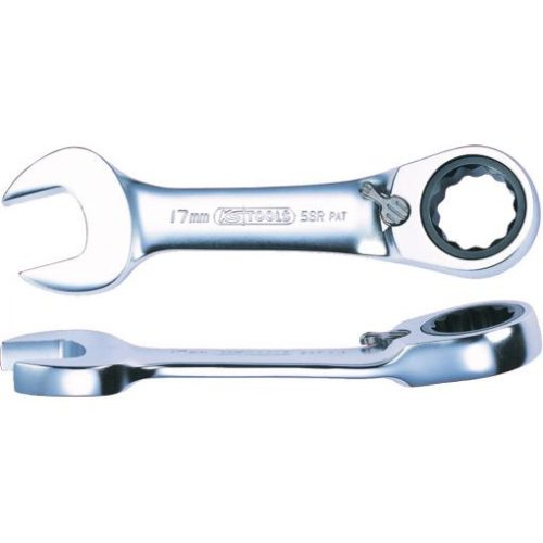 KS Tools Csillag-villáskulcs racsnis készlet ( koffer ) 8-19 mm 12 részes, irányváltós, MINI