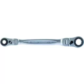   KS Tools Csillagkulcs racsnis, egyenes, 4 az 1-ben, csuklós 10x13x17x19 mm