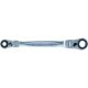 KS Tools Csillagkulcs racsnis, egyenes, 4 az 1-ben, csuklós 10x13x17x19 mm